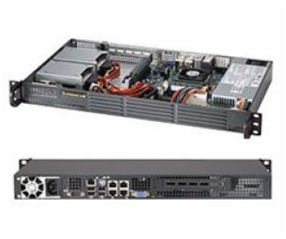 SUPERMICRO mini1U chassis, 2x 3,5"" fixed HDD (nebo s MCP...