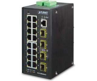 Planet IGS-20040MT, 16x RJ-45, 4x SFP, DIN, IP30, -40 až ...