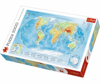 Trefl Puzzle 1000el - Fyzická mapa sveta (10463)