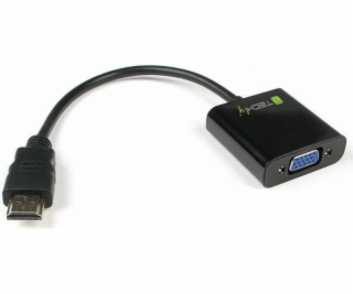 AV adaptér Techly HDMI - D-Sub (VGA) + Jack 3,5 mm čierny...