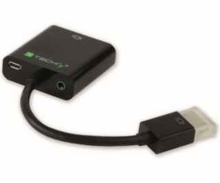 AV adaptér Techly HDMI - D-Sub (VGA) + Jack 3,5 mm čierny...