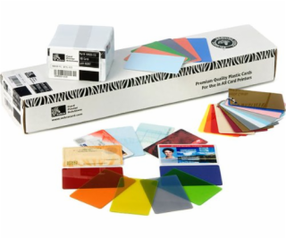 Karta Zebra PVC karty, balení 500ks karet na potisk, bílá...