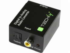  Konwerter cyfrowy Toslink SPDIF, coaxial audio na analóg stereo RCA Ľ/R