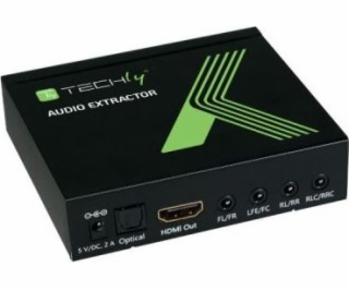 Systém prenosu AV signálu Techly HDMI - Toslink čierny (0...