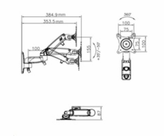 Televizní držák Fiber Mounts F150