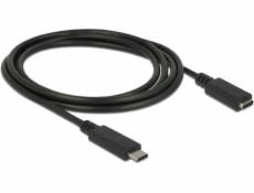 Delock Predlžovací kábel SuperSpeed USB (USB 3.1 Gen 1) USB Type-C™ samec > port samica 3 A 1,5 m čierny