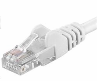 PREMIUMCORD Patch kabel UTP RJ45-RJ45 CAT5e 1m bílá