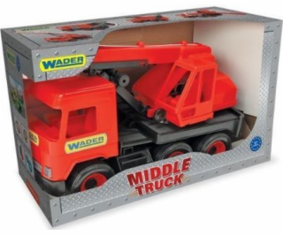 Wader Middle truck – červená miešačka na betón (234776)