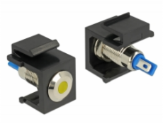 Keystone LED gelb 6 V flach, Keystone-Modul