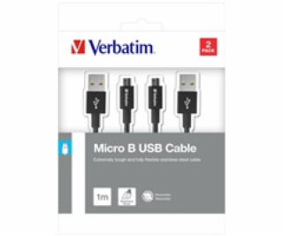 VERBATIM kabel Micro B USB Cable Sync & Charge 100cm (Bla...