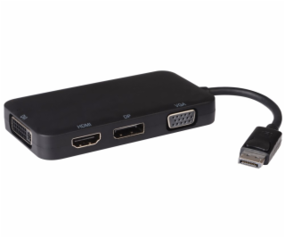 Adaptér DisplayPort - DP + HDMI + DVI + VGA 1080p, 4K*2K
