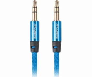 LANBERG Minijack 3.5mm M/M 3 PIN kábel 3m, modrý