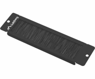 LANBERG AK-1104-B cable entry brush panel 10 black