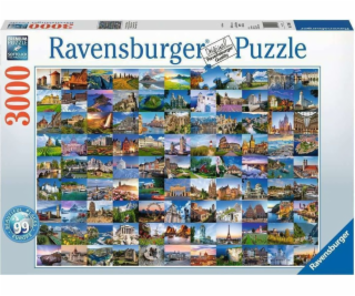 Puzzle 3000 elementów 99 Widoków Europy