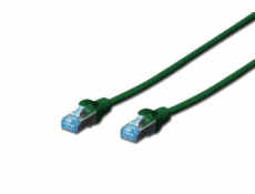 Digitus CAT 5e SF-UTP patch cable, PVC AWG 26/7, length 1 m, color green