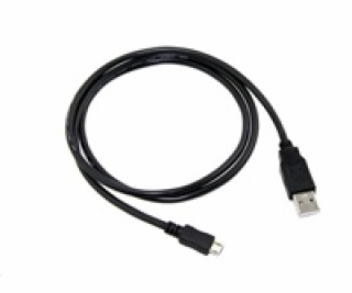 Kabel C-TECH USB 2.0 AM/Micro, 0,5m, černý