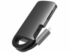 Umax U-Connect Type-C Multiport H7 - Type-C Docking Station s HDMI, 3xUSB 3.0, čtečkou SD karet a funkcí nabíjení