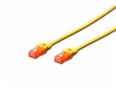 Digitus CAT 6 U-UTP patch cable, Cu, LSZH AWG 26/7, length 3 m, color yellow