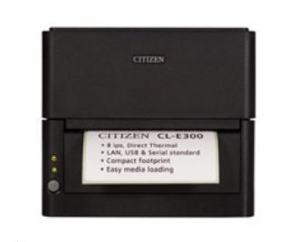 Tiskárna Citizen CL-E300 203dpi, USB/RS232/LAN, DT, černá