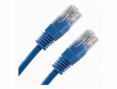 Patch kabel Cat5E, UTP - 0,25m modrý