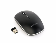 GEMBIRD myš MUSW-4B-01, černá, bezdrátová, USB nano receiver