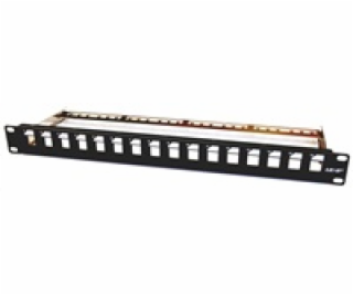 19  modulární patch panel LEXI-Net 16port, černý