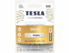 Tesla AAA GOLD+ alkalická, 4 ks, ND 
