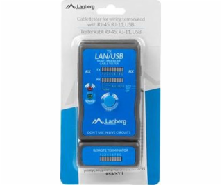 Lanberg NT-0403 network cable tester PoE tester Blue