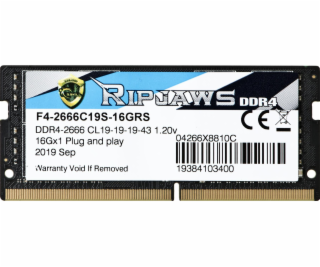 Pamäť notebooku G.Skill SODIMM DDR4 pamäť 16GB Ripjaws 26...