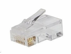 PREMIUMCORD Konektor RJ45 8pinů - na drát, balení 10ks v sáčku