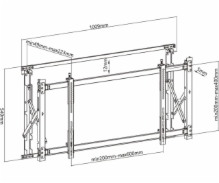  Uchwyt do TV 46-52 Digital Signage MC-845