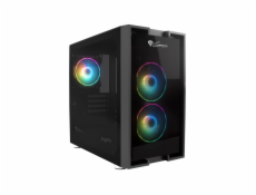 Počítačová skříň Genesis IRID 353 ARGB Mini-ATX, Micro-ITX (USB 3.0), 4x 120m ventilátory ARGB