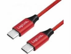 USB LogiLink LogiLink USB-C 1,0 m Červený kábel červená