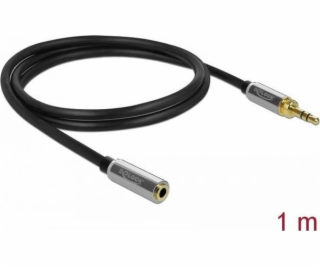 Kábel Delock Jack 3,5mm - Jack 3,5mm 1m strieborný (85780)