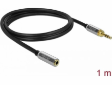 Kábel Delock Jack 3,5mm - Jack 3,5mm 1m strieborný (85780)