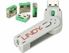 Lindy zámok USB portu (4 kusy) s kľúčom, ochrana proti krádeži