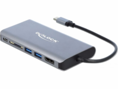 Delock Dokovacia stanica USB Type-C™ 4K - HDMI/DP/USB 3.0/SD/LAN/PD 3.0