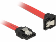 DeLock 83978 SATA 6 Gb/s Kabel gerade auf unten gewinkelt 30 cm červená