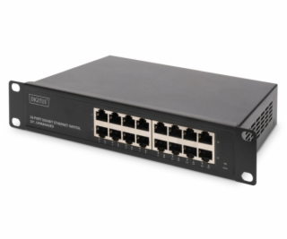 Digitus Gigabit Ethernet Switch 16 port, 10 palců, nespra...