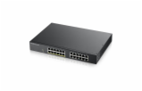 Zyxel GS1900-24EP 24-port Gigabit Smart Managed PoE Switch, 24x gigabit RJ45 (z toho 12x PoE), PoE budget 130W