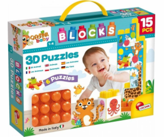 Lisciani Blocks s obrázkami 15 kusov Carotina Baby