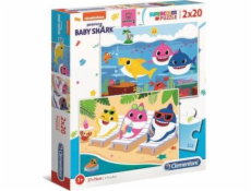 Clementoni Puzzle 2x20 dielikov Žralok (24777)