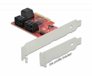 Delock Karta PCI Express x4 SATA se 6 porty - Low Profile