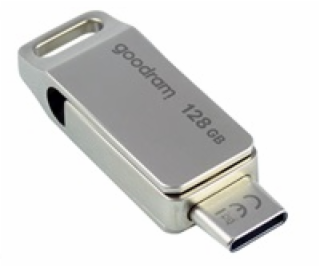 GOODRAM Flash Disk 128GB ODA3, USB 3.2, stříbrná