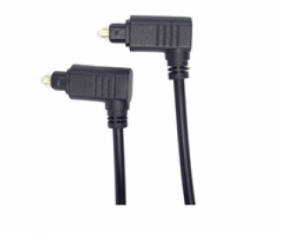 Optický kabel Toslink 90° - Toslink 90°, OD:4mm, 1m