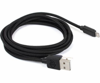 OWC USB-A – Lightning kábel 3 m čierny (NWTCBLUSBL3MB)