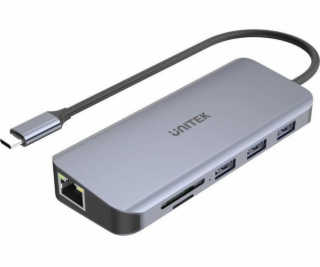 UNITEK D1026B dokovacia stanica/replikátor portov USB 3.2...