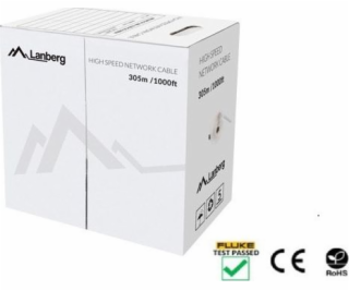 Lanberg kábel UTP Cat.5e SOLID čierny LCU5-12CU-0305-BK