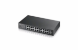 ZyXEL GS1100-24E, 24-port 10/100/1000Mbps Gigabit Ethernet switch v3, Fanless,  desktop