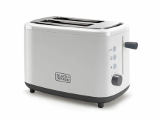 Topinkovač Black+Decker, BXTO820E, 6 nastavení stupňů opékání, 2 široké sloty 3,5 x 13 cm, vyjímatelný tácek na drobky, funkce stop, rozmrazování a ohřívání, 820 W